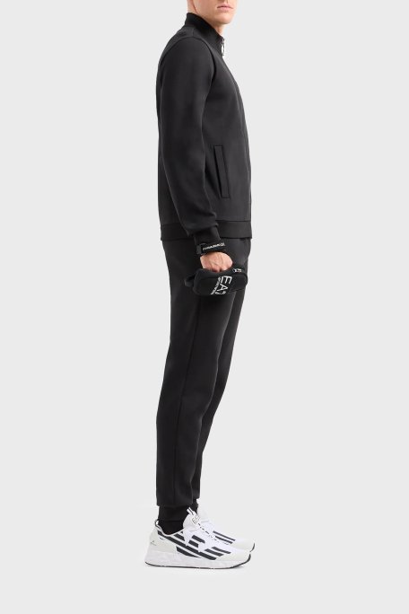 EA7 Pamuklu Regular Fit Jogger Spor Erkek Pantolon 3DPP77 PJUEZ 1200 SİYAH - 3