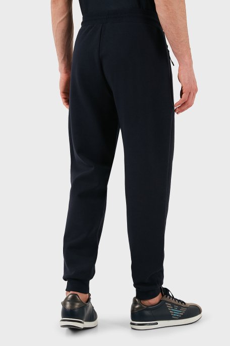 EA7 Pamuklu Regular Fit Normal Bel Ribanalı Paça Jogger Erkek Pantolon 7M000097 AF12116 UB102 LACİVERT - 2