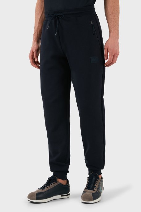 EA7 Pamuklu Regular Fit Normal Bel Ribanalı Paça Jogger Erkek Pantolon 7M000097 AF12116 UB102 LACİVERT - 4