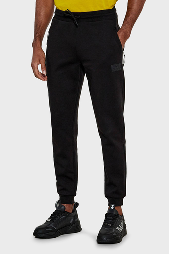 EA7 Pamuklu Regular Fit Normal Bel Ribanalı Paça Jogger Erkek Pantolon 7M000097 AF12116 UC001 SİYAH - 1