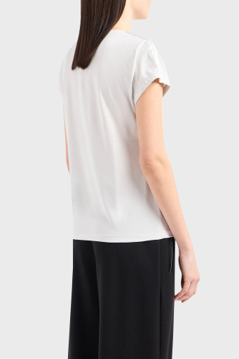 EA7 Pamuklu Slim Fit Bisiklet Yaka Bayan T Shirt 3DTT41 TJVAZ 1938 GRİ - 8