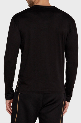 EA7 Pamuklu Slim Fit Bisiklet Yaka Uzun Kollu Erkek T Shirt 7M000008 AF10170 UC001 SİYAH - 6