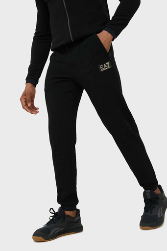 EA7 Regular Fit Cepli Jogger Spor Erkek Pantolon 3RPP69 PJG1Z 1200 SİYAH - 2