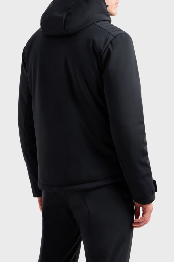 EA7 Regular Fit Çıkarılabilir Kapüşonlu Erkek Mont 6DPG12 PN8HZ 1200 SİYAH - 13