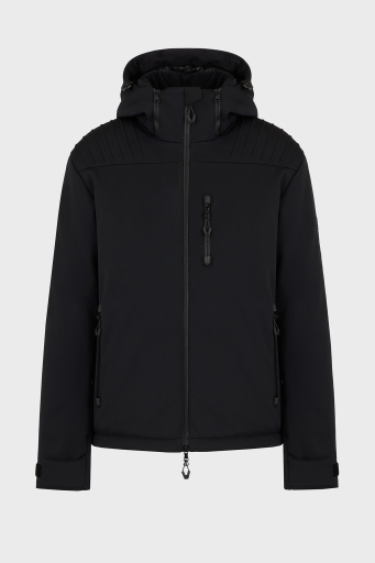 EA7 Regular Fit Çıkarılabilir Kapüşonlu Erkek Mont 6DPG12 PN8HZ 1200 SİYAH - 15