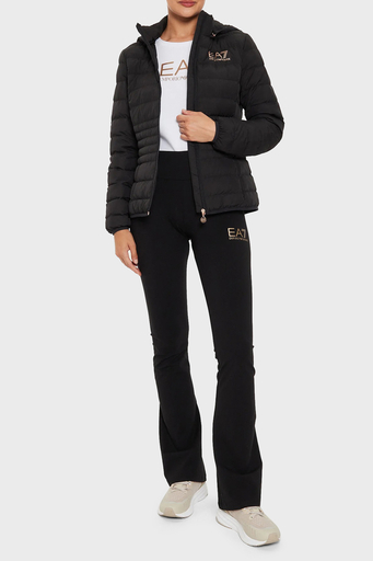 EA7 Regular Fit Çıkarılabilir Kapüşonlu Şişme Bayan Mont 8NTB23 TNF8Z 0210 SİYAH - 3