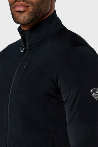 EA7 Regular Fit Dik Yaka Fermuarlı Erkek Sweat 6DPMC5 PJJFZ 1200 SİYAH - 2