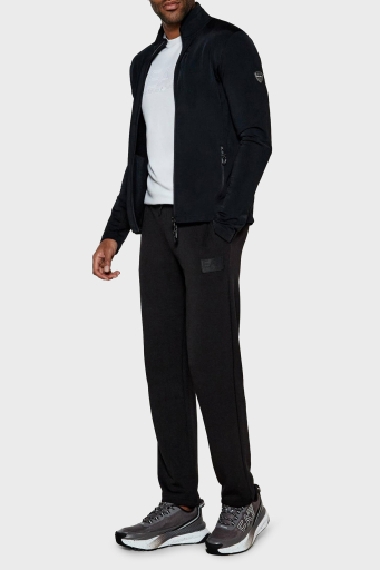 EA7 Regular Fit Dik Yaka Fermuarlı Erkek Sweat 6DPMC5 PJJFZ 1200 SİYAH - 3