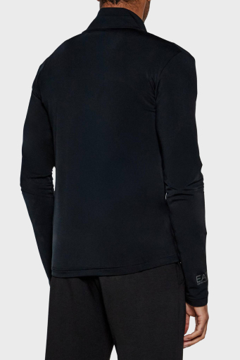 EA7 Regular Fit Dik Yaka Fermuarlı Erkek Sweat 6DPMC5 PJJFZ 1200 SİYAH - 5