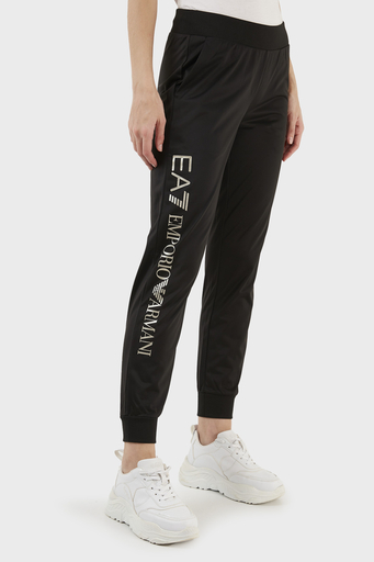 EA7 Regular Fit Fermuarlı Kapüşonlu Bayan Eşofman Takımı 6LTV62 TJ26Z 0200 SİYAH - 13