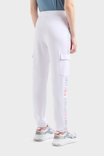 EA7 Regular Fit Jogger Spor Bayan Pantolon 3DTP64 TJKWZ 1100 BEYAZ - 2