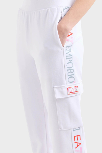 EA7 Regular Fit Jogger Spor Bayan Pantolon 3DTP64 TJKWZ 1100 BEYAZ - 9