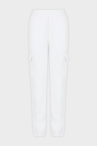 EA7 Regular Fit Jogger Spor Bayan Pantolon 3DTP64 TJKWZ 1100 BEYAZ - 10