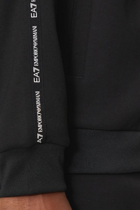 EA7 Regular Fit Kapüşonlu Erkek Sweat 6DPM91 PJZZZ 1200 SİYAH - 5