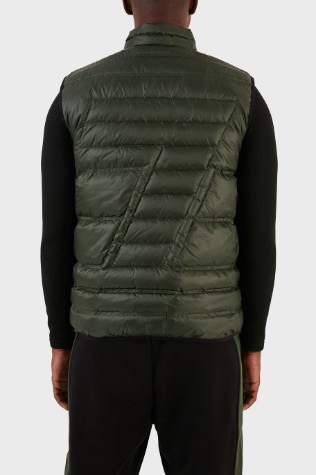EA7 Regular Fit Kuş Tüyü Dolgulu Şişme Erkek Yelek 6RPQ02 PN5ZZ 1845 HAKİ - 3