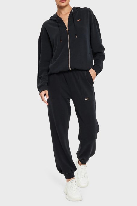 EA7 Relaxed Fit Cepli Jogger Bayan Pantolon 6DTP61 TJZBZ 0210 SİYAH - 2