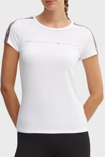 EA7 Slim Fit Bisiklet Yaka Bayan T Shirt 6DTT03 TJKUZ 1100 BEYAZ - 1