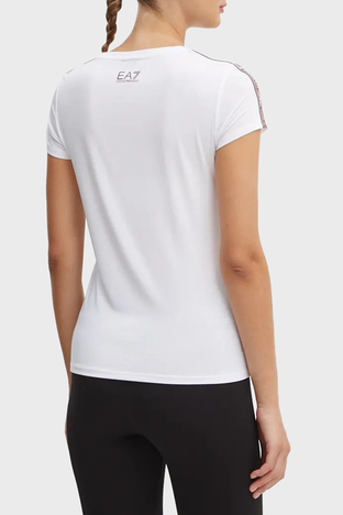 EA7 - EA7 Slim Fit Bisiklet Yaka Bayan T Shirt 6DTT03 TJKUZ 1100 BEYAZ (1)