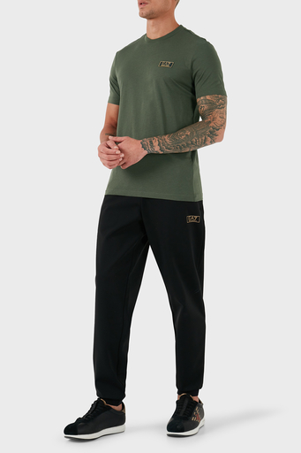 EA7 Slim Fit Bisiklet Yaka Logolu Erkek T Shirt 7M000021 AF10170 U8100 HAKİ - 3