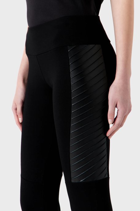 EA7 Slim Fit Viskon Karışımlı Kışlık Bayan Tayt 6RTP73 TJRLZ 1200 SİYAH - 2