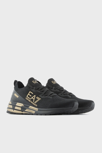 EA7 Sneaker Unisex Ayakkabı X8X095 XK240 M701 SİYAH - 2