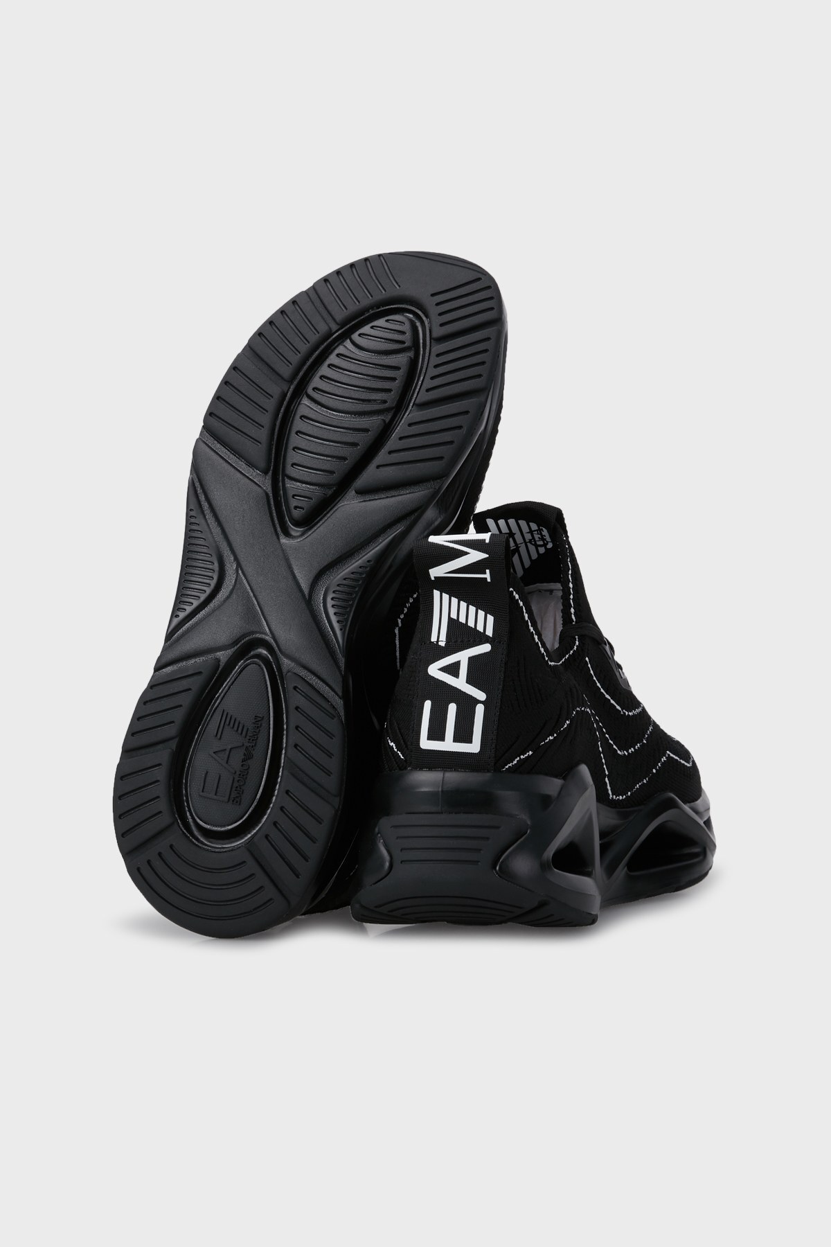 EA7 Sneaker Unisex Ayakkabı X8X108 XK264 N078 SİYAH-BEYAZ