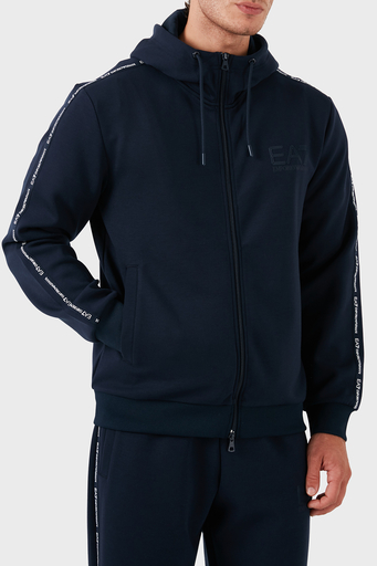 EA7 Streç Logolu Kapüşonlu Erkek Sweat 6DPM91 PJZZZ 1576 LACİVERT - 1