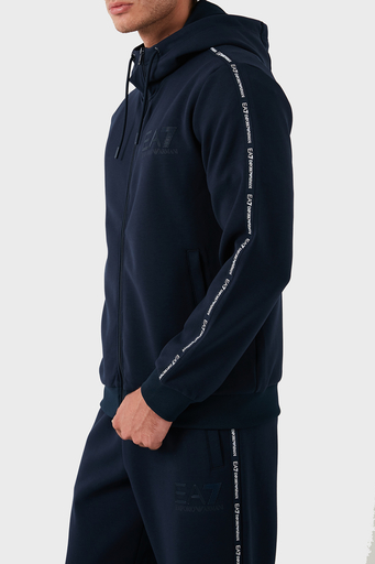 EA7 Streç Logolu Kapüşonlu Erkek Sweat 6DPM91 PJZZZ 1576 LACİVERT - 3