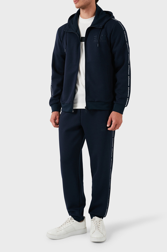 EA7 Streç Logolu Kapüşonlu Erkek Sweat 6DPM91 PJZZZ 1576 LACİVERT - 4