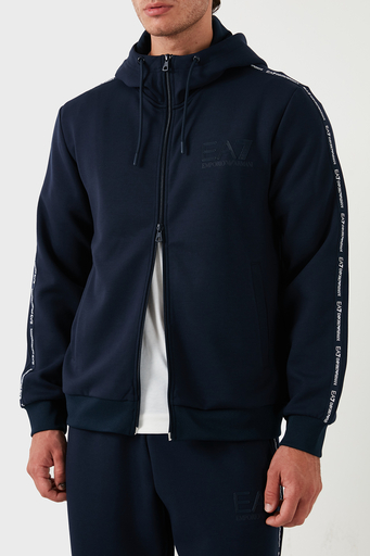 EA7 Streç Logolu Kapüşonlu Erkek Sweat 6DPM91 PJZZZ 1576 LACİVERT - 5