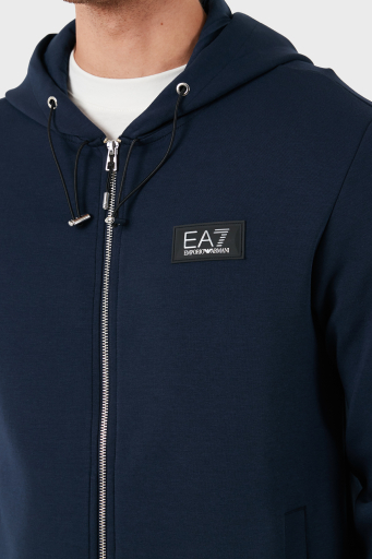 EA7 Streç Pamuklu Kapüşonlu Regular Fit Erkek Sweat 3DPM82 PJUEZ 1554 LACİVERT - 12
