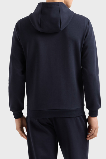 EA7 Streç Pamuklu Regular Fit Kapüşonlu Erkek Sweat 7M000094 AF12116 UB102 LACİVERT