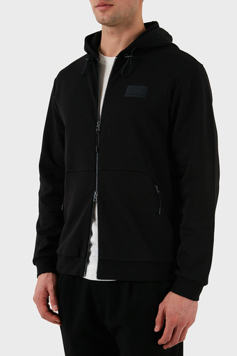 EA7 Streç Pamuklu Regular Fit Kapüşonlu Erkek Sweat 7M000094 AF12116 UC001 SİYAH - 6