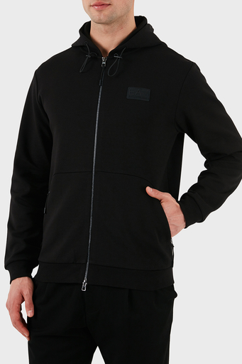 EA7 Streç Pamuklu Regular Fit Kapüşonlu Erkek Sweat 7M000094 AF12116 UC001 SİYAH - 11