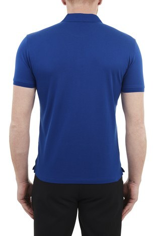 Emporio Armani - Emporio Armani % 100 Pamuk Fermuarlı T Shirt Erkek Polo 3K1FA8 1JTKZ 0921 LACİVERT (1)