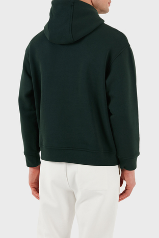 Emporio Armani - Emporio Armani % 100 Pamuk Logolu Regular Fit Kapüşonlu Erkek Sweat 6D1M93 1JTAZ 0559 HAKİ (1)