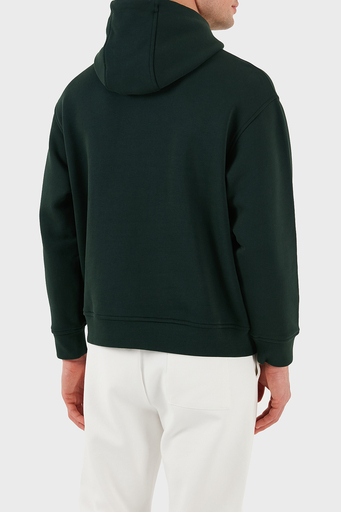 Emporio Armani % 100 Pamuk Logolu Regular Fit Kapüşonlu Erkek Sweat 6D1M93 1JTAZ 0559 HAKİ - 2