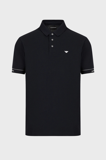 Emporio Armani % 100 Pamuk Regular Fit Düğmeli Erkek Polo T Shirt 3R1F67 1JCYZ 09K1 LACİVERT - 4