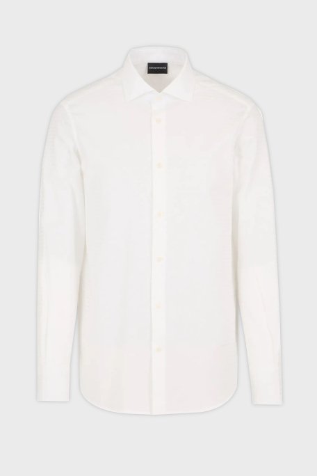 Emporio Armani % 100 Pamuk Regular Fit Erkek Gömlek 6D1C86 1NIUZ F119 BEYAZ - 4