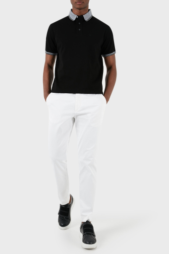 Emporio Armani % 100 Pamuk Regular Fit Erkek Polo Yaka T Shirt 3D1FM5 1JTKZ 0071 SİYAH - 2