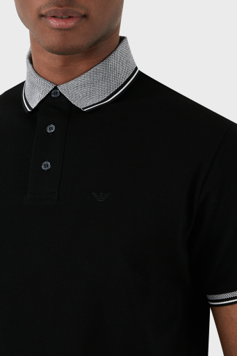 Emporio Armani % 100 Pamuk Regular Fit Erkek Polo Yaka T Shirt 3D1FM5 1JTKZ 0071 SİYAH - 11