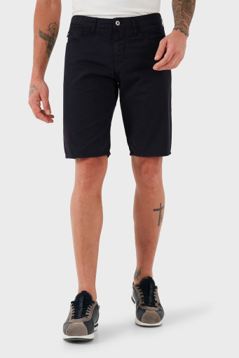 Emporio Armani % 100 Pamuk Regular Fit Normal Bel Düz Paça Erkek Short 3Z1PA6 1N1ZZ 0922 LACİVERT - 7