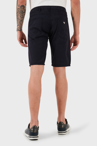 Emporio Armani % 100 Pamuk Regular Fit Normal Bel Düz Paça Erkek Short 3Z1PA6 1N1ZZ 0922 LACİVERT - 12