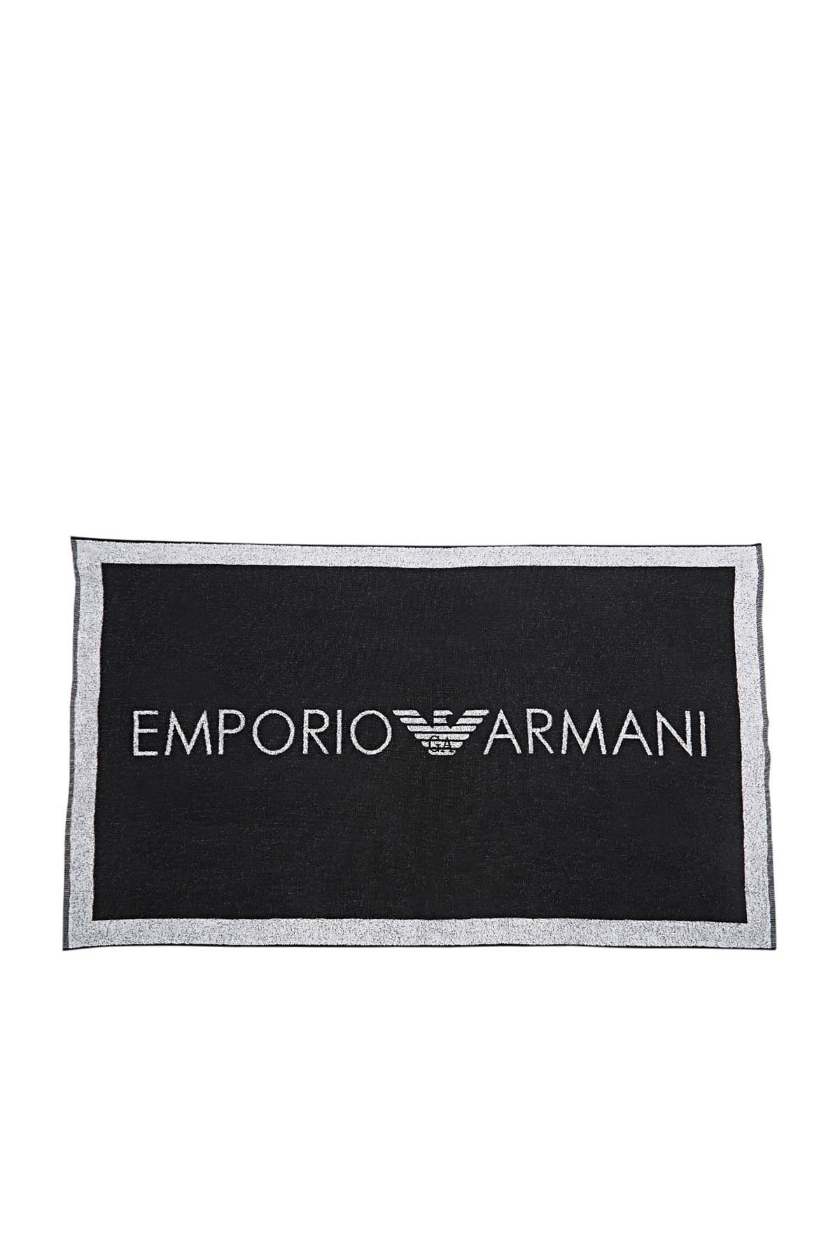 Emporio Armani % 100 Pamuklu Kadın Havlu 262651 1P326 00020 SİYAH