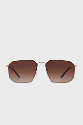 Emporio Armani Asimetrik Güneş Erkek Gözlük 0EA2165D 300213 58 Mat Soluk Altın-Gradyan Kahve - 3