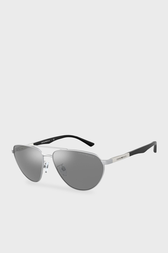 Emporio Armani Aynalı Pilot Güneş Erkek Gözlük 0EA2125 30456G 58 Mat Gümüş - 1