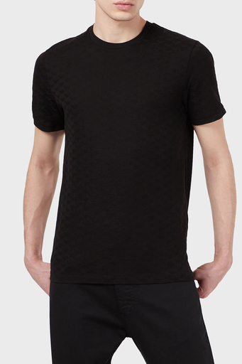 Emporio Armani Bisiklet Yaka % 100 Pamuk Erkek T Shirt 8N1TL7 1JHWZ 0999 SİYAH - 1