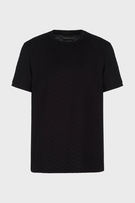 Emporio Armani Bisiklet Yaka % 100 Pamuk Erkek T Shirt 8N1TL7 1JHWZ 0999 SİYAH - 5