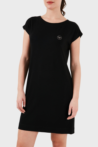 Emporio Armani Bisiklet Yaka Mini Bayan Elbise 164681 4R224 00020 SİYAH - 10