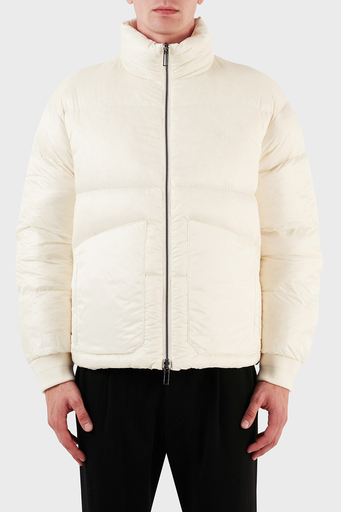 Emporio Armani Çift Taraflı Su ve Rüzgar Geçirmez Regular Fit Erkek Mont 6R1B65 1NVSZ F1F5 EKRU - 1